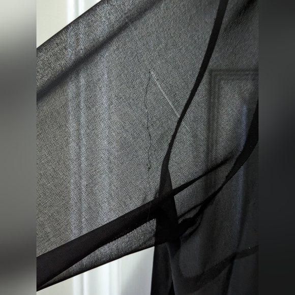 Sheer Black Blouse - Picture 2 of 7